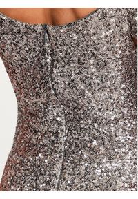 Rinascimento Sukienka wieczorowa CFC0115186003 Srebrny Regular Fit. Kolor: srebrny. Materiał: syntetyk. Styl: wizytowy #2