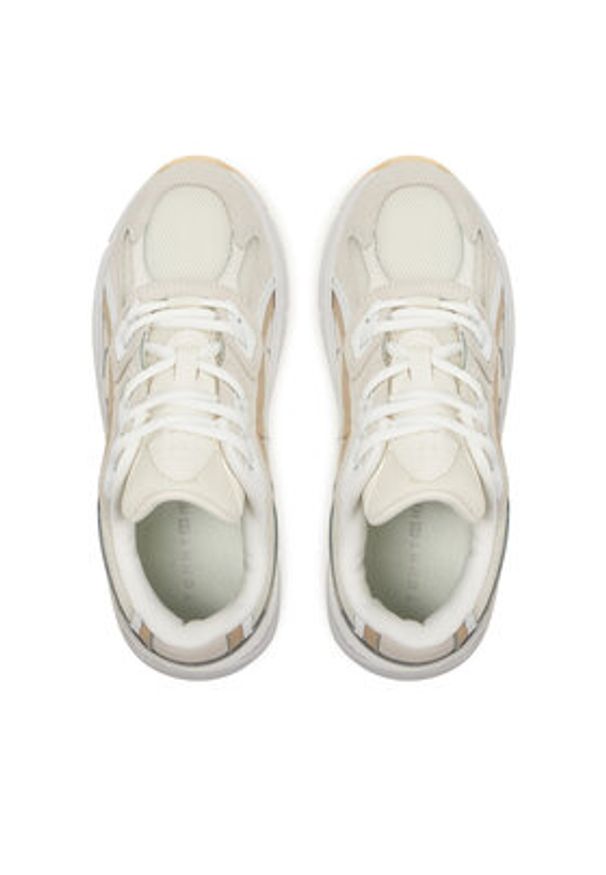 TOMMY HILFIGER - Tommy Hilfiger Sneakersy Modern Rugged Runner FW0FW08385 Beżowy. Kolor: beżowy. Materiał: materiał