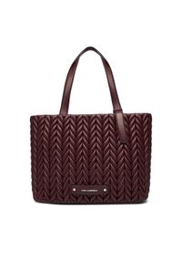 Karl Lagerfeld - KARL LAGERFELD Torebka A4W30071 Bordowy. Kolor: czerwony. Materiał: skórzane