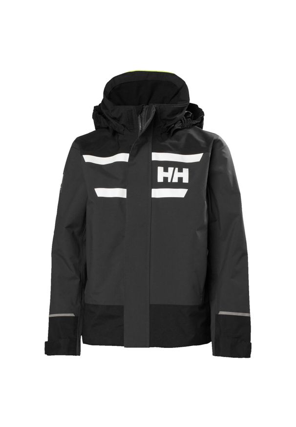 Kurtka wodoodporna dla dzieci Helly Hansen Salt port 2.0. Kolor: czarny, brązowy, wielokolorowy