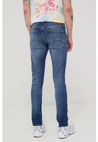 Tommy Jeans jeansy SCANTON BF1251 męskie. Kolor: niebieski