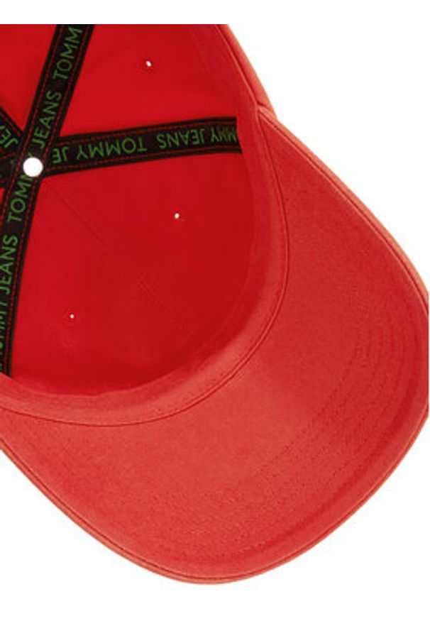 Tommy Jeans Czapka z daszkiem Tjm Heritage Cap AM0AM12020 Czerwony. Kolor: czerwony. Materiał: bawełna