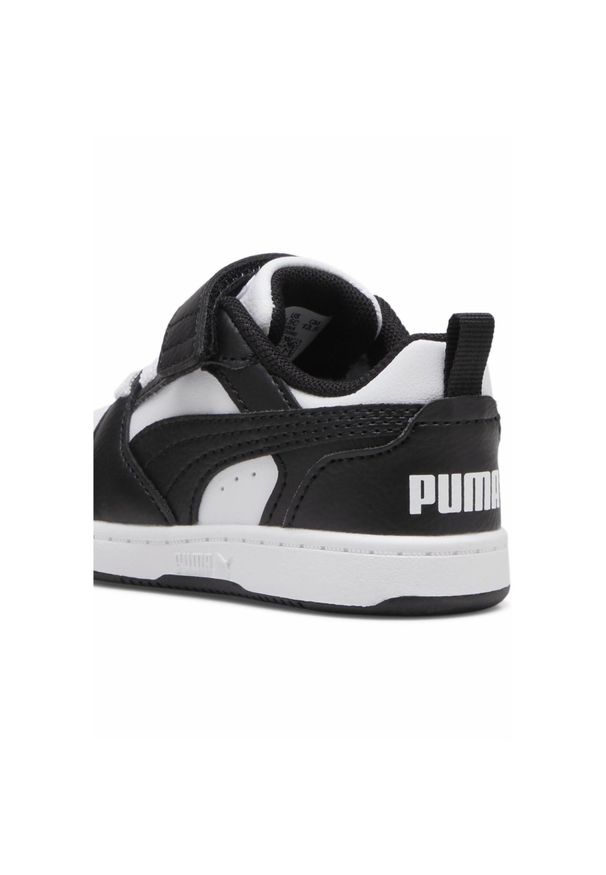 Puma - Sneakersy PUMA Rebound V6 Lo dla małych dzieci PUMA White Black. Kolor: biały, wielokolorowy, czarny. Szerokość cholewki: normalna. Sport: koszykówka
