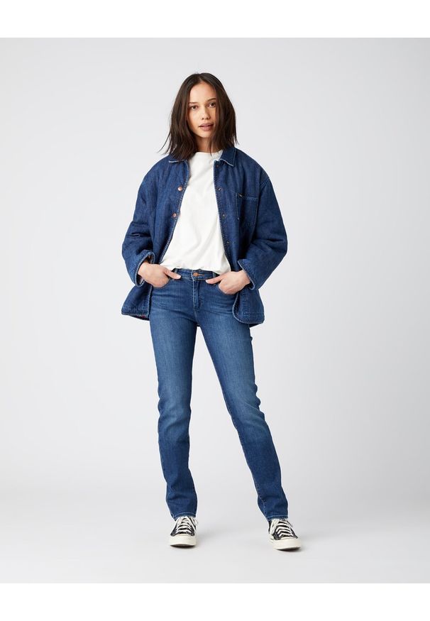 Wrangler - WRANGLER SLIM DAMSKIE SPODNIE JEANSOWE JEANSY DŻINSY GOOD LUCK W28LZG29W
