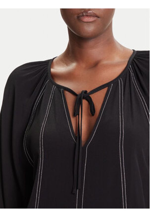 Desigual Sukienka codzienna Silvianegro 25WWVW19 Czarny Loose Fit. Okazja: na co dzień. Kolor: czarny. Materiał: wiskoza. Typ sukienki: proste. Styl: casual