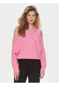 Liu Jo Sport Bluza TA4170 FS090 Różowy Regular Fit. Kolor: różowy. Materiał: bawełna. Styl: sportowy #1