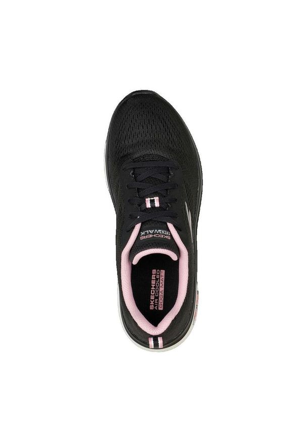 skechers - Buty do chodzenia damskie Skechers GO Walk Hyper Burst. Zapięcie: sznurówki. Kolor: czarny. Materiał: materiał, syntetyk, tkanina. Szerokość cholewki: normalna. Sport: turystyka piesza