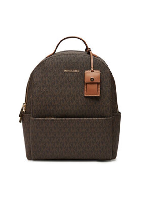 MICHAEL Michael Kors Plecak Sable 30T5G3XB2B Brązowy. Kolor: brązowy. Materiał: skóra