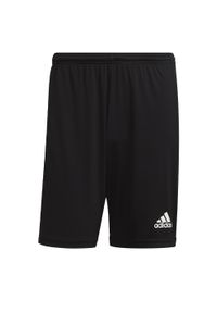 Adidas - Spodenki piłkarskie męskie adidas Squadra 21 Short. Kolor: biały, wielokolorowy, czarny. Materiał: poliester. Sport: piłka nożna