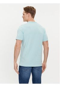Guess T-Shirt M4GI2 6J1314 Błękitny Slim Fit. Kolor: niebieski. Materiał: bawełna