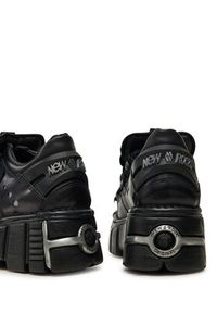 NEW ROCK Sneakersy M-120N-S26 Czarny. Kolor: czarny. Materiał: skóra #6