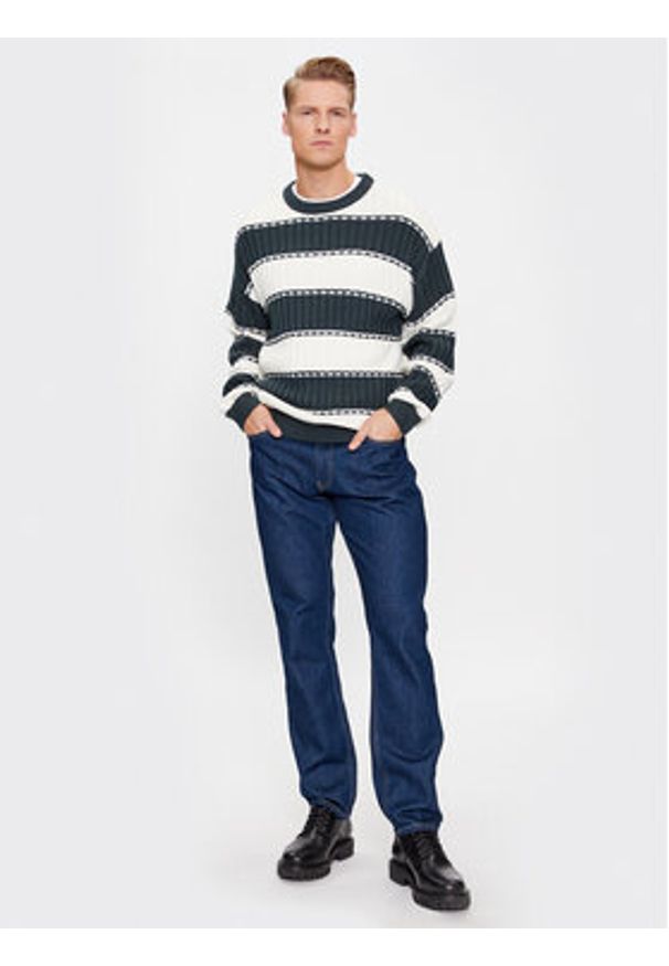 Jack & Jones - Jack&Jones Sweter 12241846 Zielony Regular Fit. Kolor: zielony. Materiał: syntetyk