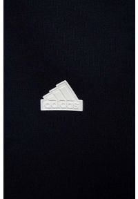 Adidas - adidas spodnie dresowe dziecięce B D4GMDY kolor granatowy z nadrukiem. Kolor: niebieski. Materiał: dresówka. Wzór: nadruk #3