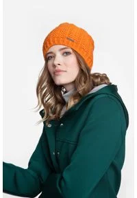 Zimowa czapka damska PaMaMi - Beżowy. Kolor: beżowy. Materiał: poliamid, akryl. Sezon: zima #3