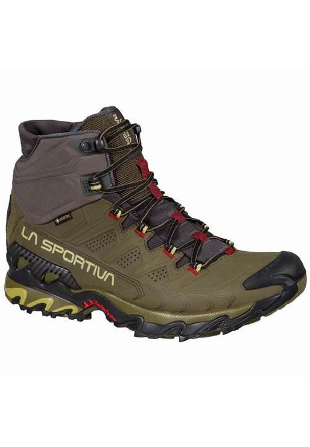 LA SPORTIVA - Buty trekkingowe męskie La Sportiva La Ultra Raptor Ii Mid Nubuckleder Gtx. Wysokość cholewki: za kostkę. Kolor: wielokolorowy. Materiał: materiał, skóra. Szerokość cholewki: normalna