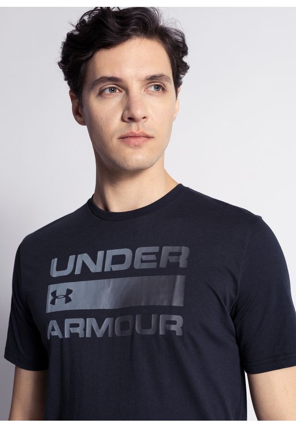 Koszulka męska Under Armour Team Issue Wordmark SS (1329582-001). Kolor: czarny. Sport: fitness