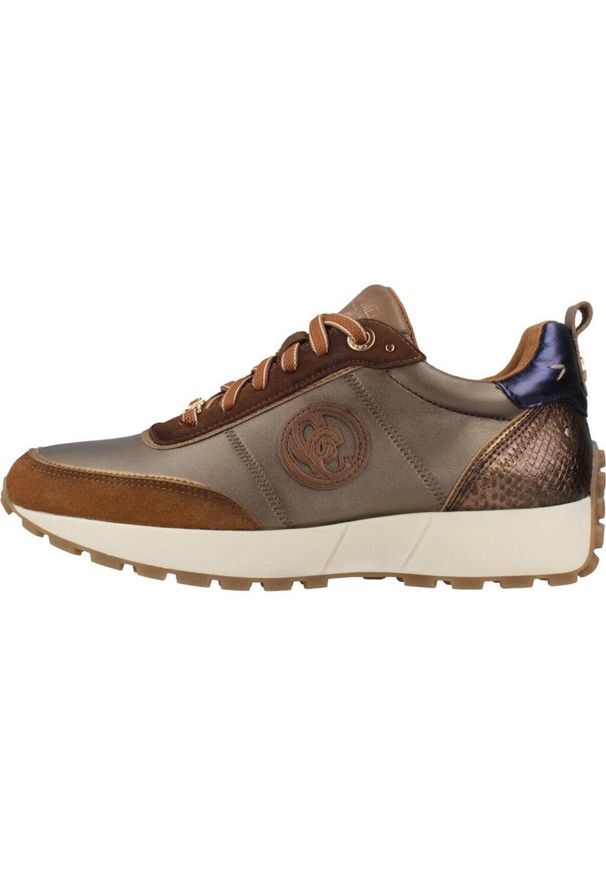 Carmela - Buty CARMELA 162699C Brązowy. Kolor: brązowy. Materiał: tkanina, skóra. Styl: sportowy