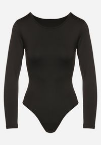 Born2be - Czarne Dopasowane Body w Klasycznym Stylu Enatila. Okazja: na co dzień. Kolor: czarny. Styl: klasyczny #3