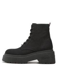 Tommy Jeans Trapery Lace Up Festiv Boots EN0EN02133 Czarny. Kolor: czarny. Materiał: materiał #6