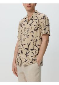 Reserved - Koszula comfort fit z lyocellem - beżowy. Kolor: beżowy #1
