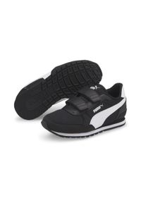 Buty do chodzenia dla dzieci Puma ST Runner. Kolor: biały, wielokolorowy, czarny. Materiał: materiał, syntetyk, tkanina. Sport: turystyka piesza