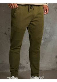 Sinsay - Spodnie jogger - khaki. Kolor: brązowy #1