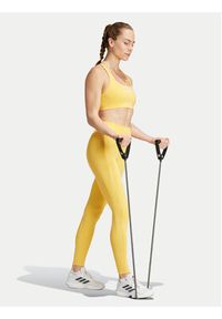 Adidas - adidas Legginsy Optime IT9111 Żółty Slim Fit. Kolor: żółty. Materiał: syntetyk #6