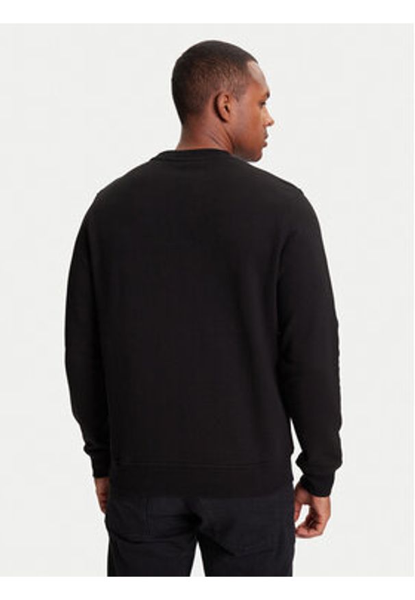 Karl Lagerfeld - KARL LAGERFELD Bluza 705091 553917 Czarny Regular Fit. Typ kołnierza: dekolt w karo. Kolor: czarny. Materiał: bawełna