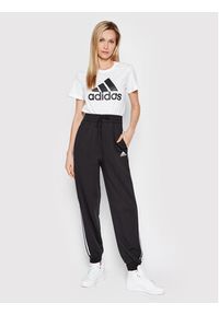 Adidas - adidas T-Shirt Essentials Logo GL0649 Biały Regular Fit. Kolor: biały. Materiał: bawełna #4