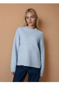 Sinsay - Sweter basic - niebieski. Kolor: niebieski