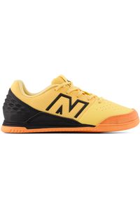 New Balance - Halówki dziecięce AUDAZO V6 CONTROL JNR IN SJA2IP6 – żółte. Kolor: żółty. Materiał: materiał, syntetyk. Szerokość cholewki: normalna. Sport: piłka nożna #1