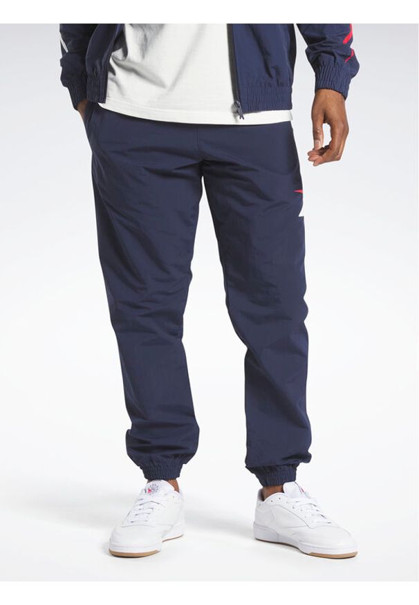 Reebok Spodnie dresowe Classics Vector IA2511 Niebieski Regular Fit. Kolor: niebieski. Materiał: syntetyk, dresówka