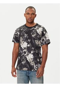 Versace Jeans Couture T-Shirt 79GAH6R0 JS516 Czarny Regular Fit. Kolor: czarny. Materiał: bawełna #1