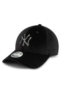 New Era Czapka z daszkiem Velour Diamante New York Yankees 9FORTY 60580876 Czarny. Kolor: czarny. Materiał: materiał, poliester