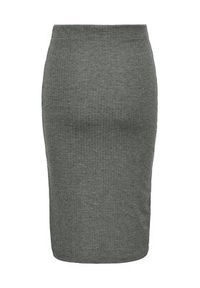 only - ONLY Spódnica ołówkowa Emma 15233600 Szary Slim Fit. Kolor: szary. Materiał: syntetyk