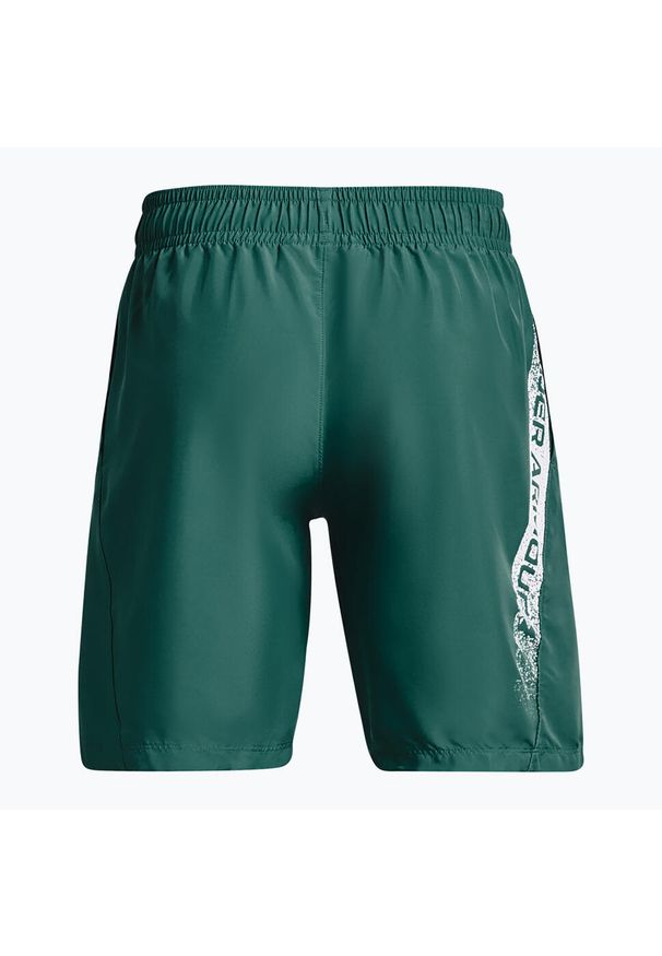 Spodenki do MMA męskie Under Armour Woven Graphic. Kolor: zielony