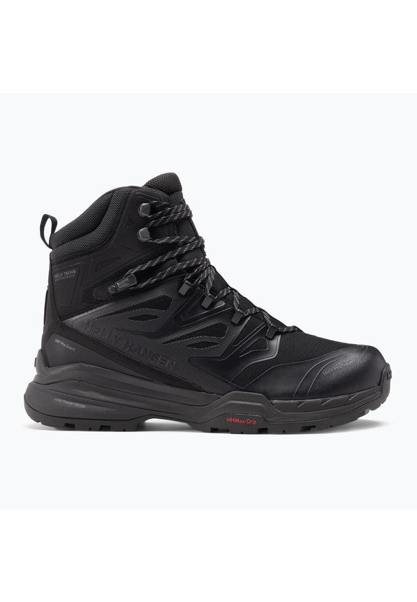 Buty trekkingowe męskie Helly Hansen Traverse Hiking Boots. Wysokość cholewki: za kostkę. Zapięcie: sznurówki. Kolor: czarny. Materiał: materiał, tkanina, skóra. Szerokość cholewki: normalna. Sport: turystyka piesza