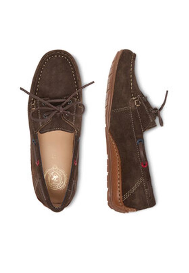 Beverly Hills Polo Club Mokasyny EO-WB-VIESTE-16 Brązowy. Kolor: brązowy. Materiał: skóra, zamsz