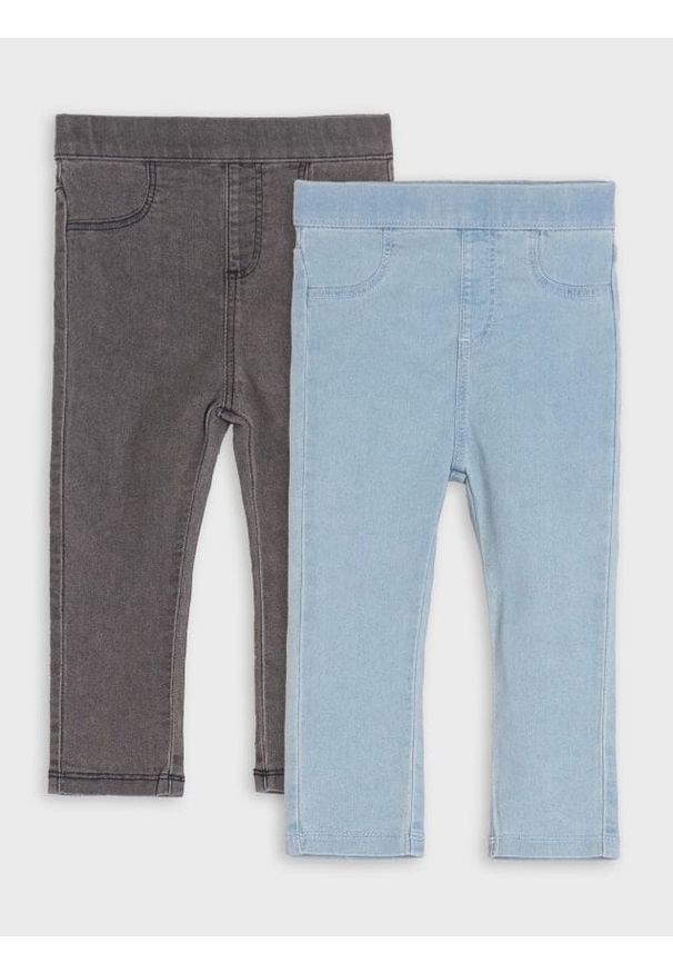 Sinsay - Jeansy 2 pack - niebieski. Kolor: niebieski. Materiał: jeans
