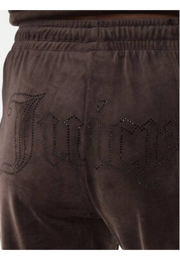 Juicy Couture Spodnie dresowe Tina JCWBJ225307 Brązowy Regular Fit. Kolor: brązowy. Materiał: syntetyk