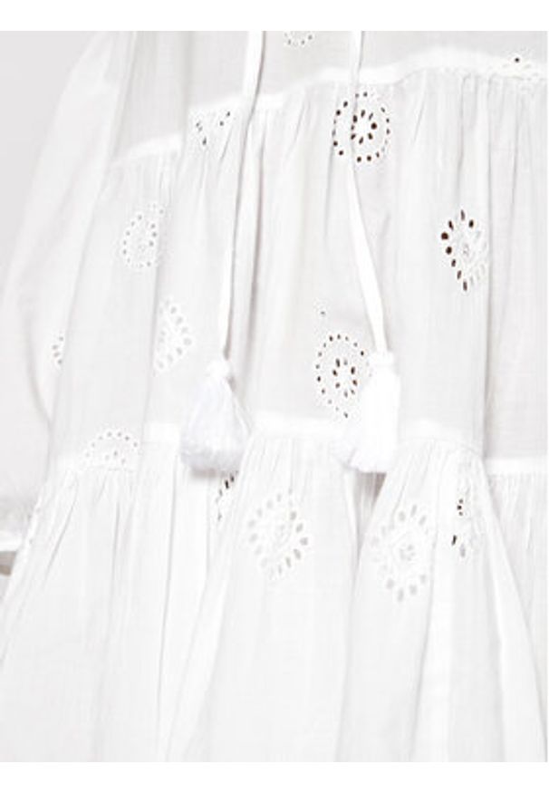 Seafolly Sukienka letnia Embroidery 54155 Biały Regular Fit. Kolor: biały. Materiał: bawełna. Sezon: lato