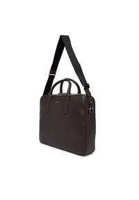 Calvin Klein Torba na laptopa Raised Commuter LV04D3157G Brązowy. Kolor: brązowy. Materiał: skóra #4