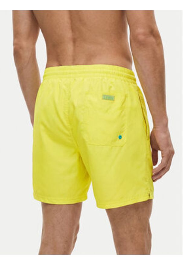 Guess Szorty kąpielowe F6GT25 WG282 Zielony Regular Fit. Kolor: zielony. Materiał: syntetyk