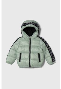Guess kurtka dziecięca kolor turkusowy. Okazja: na co dzień. Kolor: turkusowy. Styl: casual