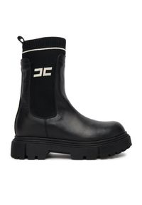 Botki Elisabetta Franchi. Kolor: czarny