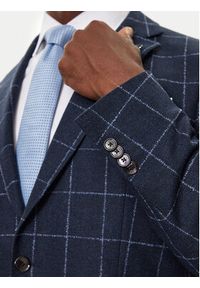 BOSS - Boss Marynarka H-Hutson 50527998 Granatowy Slim Fit. Kolor: niebieski. Materiał: bawełna #4
