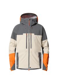 Haglöfs - Kurtka techniczna męska Spitz GTX Pro Jacket. Kolor: wielokolorowy, beżowy, szary