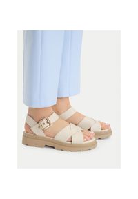 Sandały Clarks. Kolor: kremowy