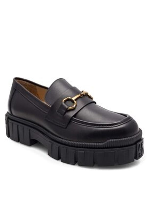 Gino Rossi Loafersy 4067 Czarny. Kolor: czarny. Materiał: skóra