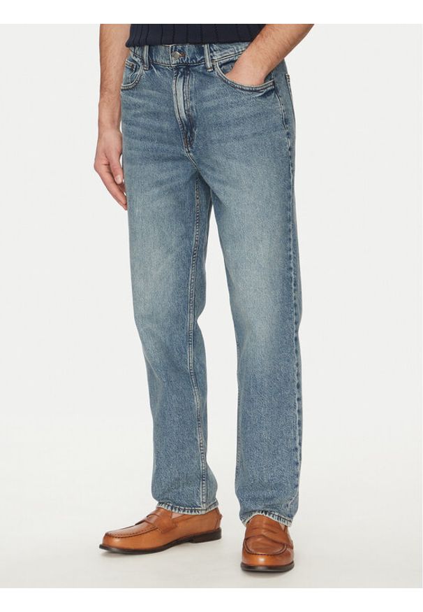 Michael Kors Jeansy CS5900KHP3 Niebieski Straight Fit. Kolor: niebieski